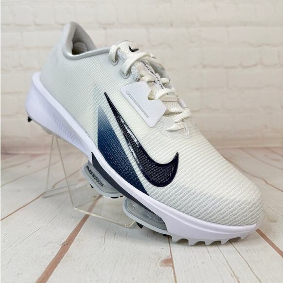 Nike Air Zoom Infinity Tour Next% 2 Golf Cleats Size 9 White Navy HJ7573-106